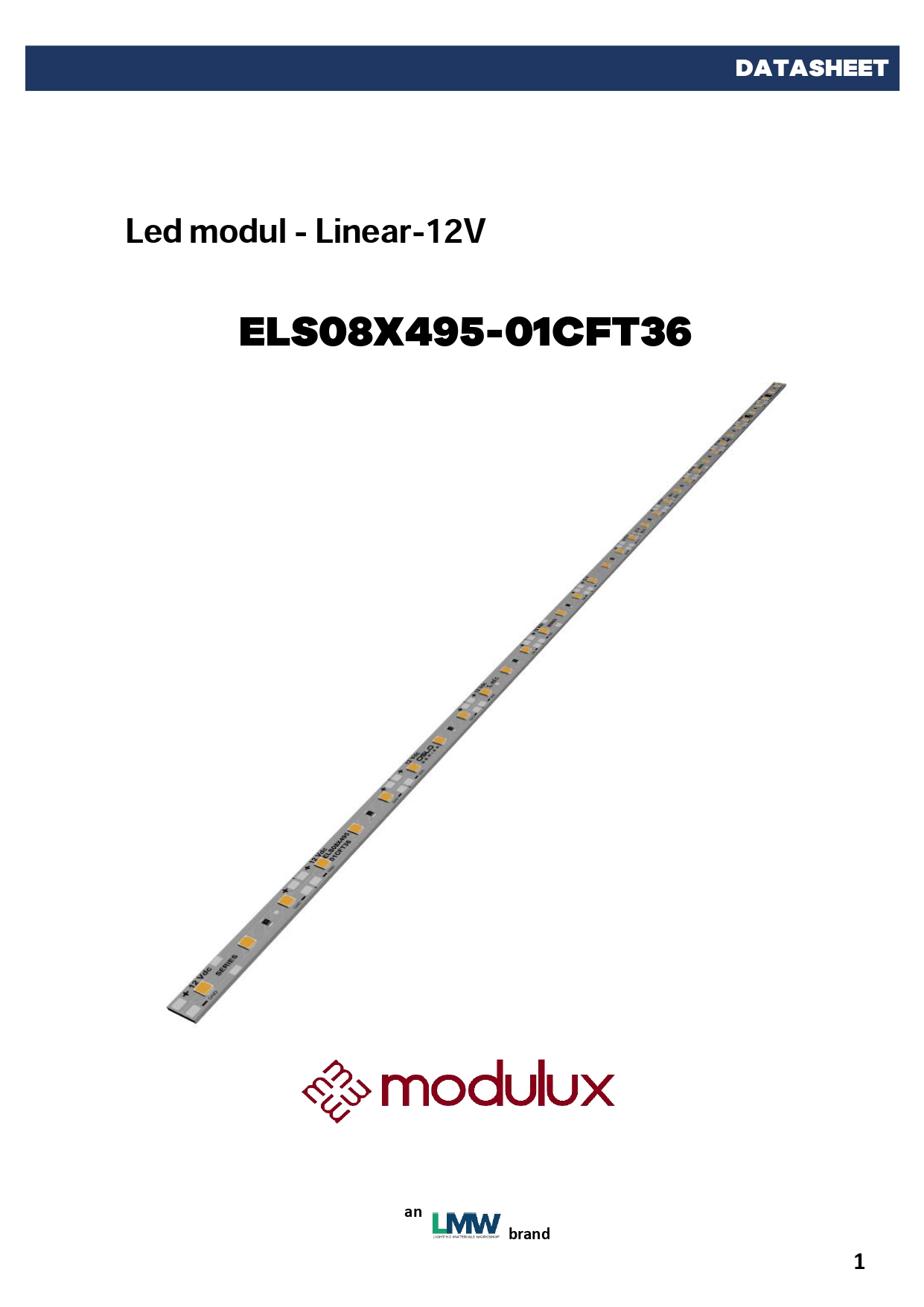 ELS08X495-01CFT36 Lineer LED çubuk ürün görseli