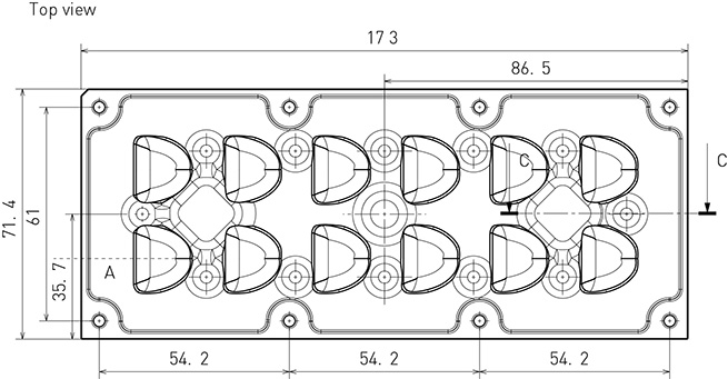 2×6 Strada LED lens ve optik ürün görseli